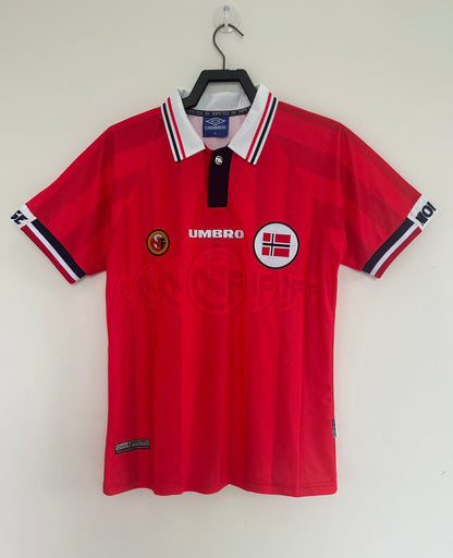 Maillot Rétro Homme Équipe Nationale Norvège - 1998