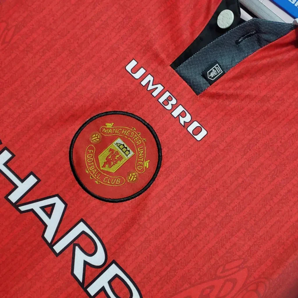 Maillot Rétro Manches Longues Manchester United Rouge - 1996
