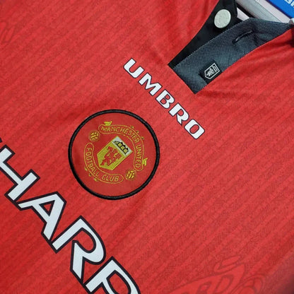 Maillot Rétro Manches Longues Manchester United Rouge - 1996