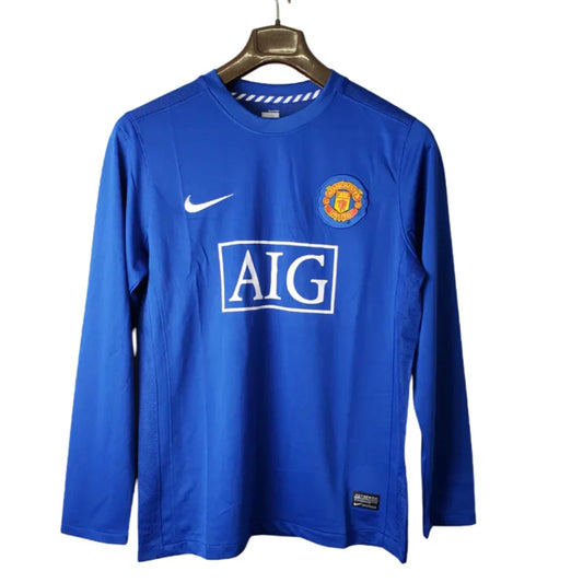 Retro Long Sleeve  Manchester United Blue - 07/08