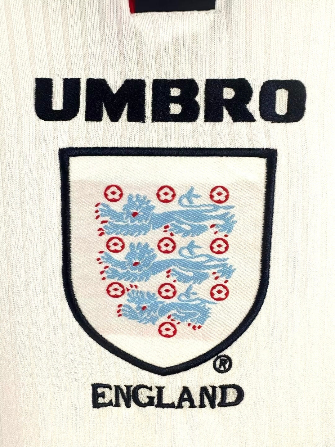 Maillot Rétro Homme Manches Longues Équipe Nationale d'Angleterre - 1998