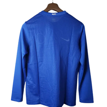 Maillot Rétro Manches Longues Manchester United Bleu - 07/08