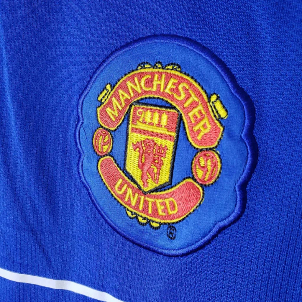 Maillot Rétro Manches Longues Manchester United Bleu - 07/08