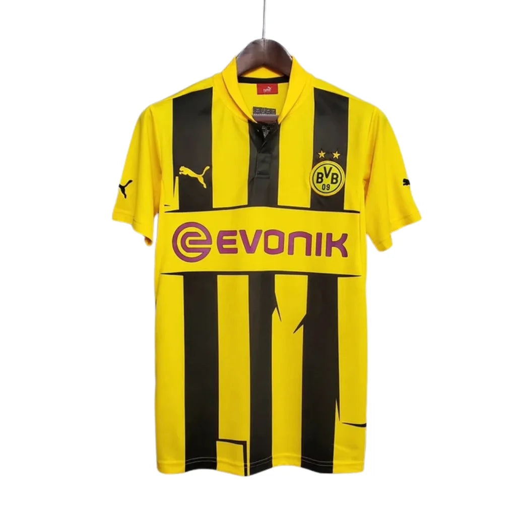 Maillot Rétro Borussia Dortmund Jaune et Noir - 12/13