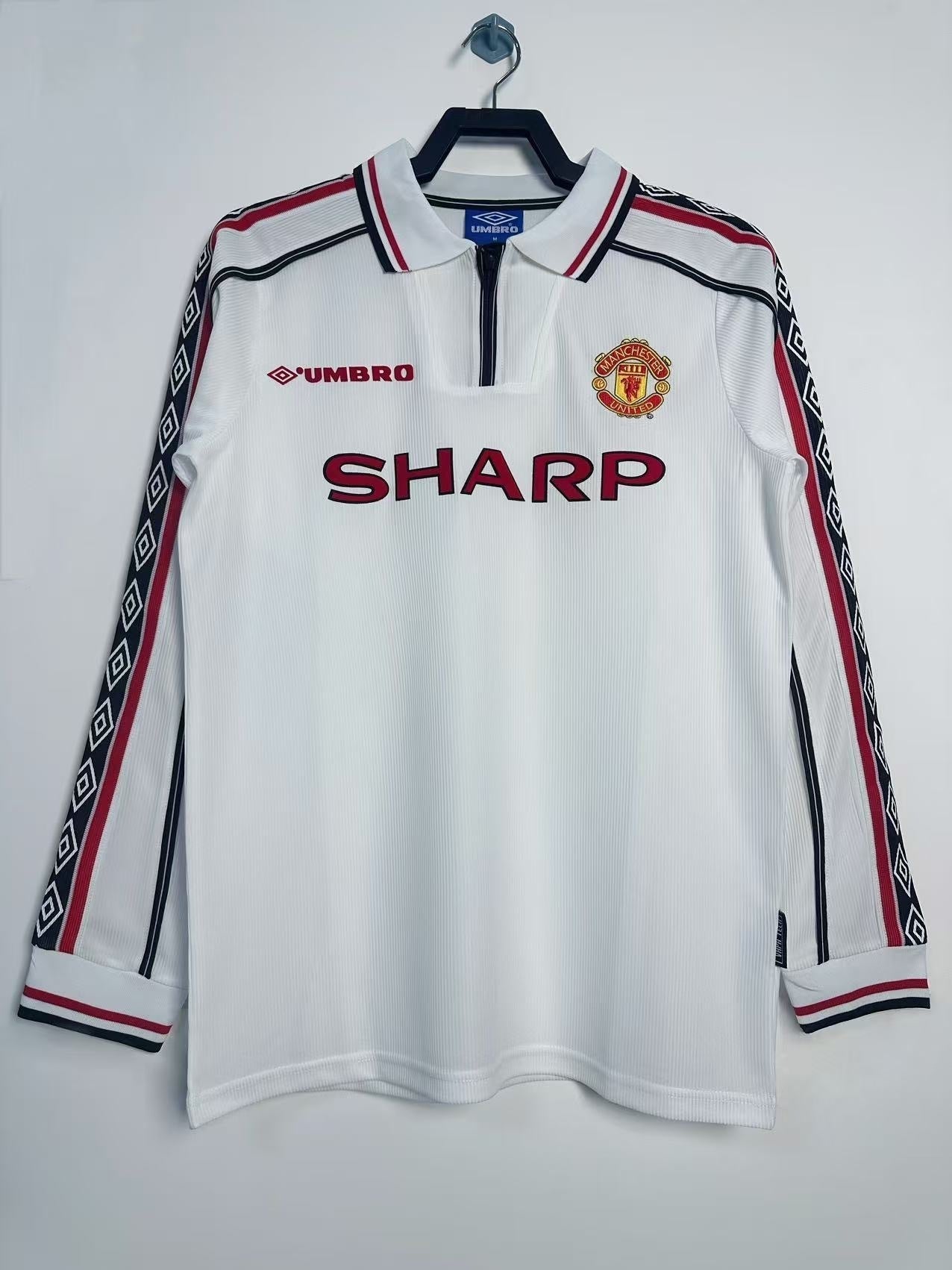 Maillot Rétro Homme Manches Longues Manchester United – Édition Commémorative 1998