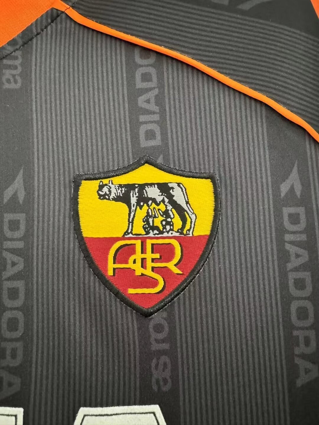 Camiseta Retro de Hombre Roma Negra - Temporada 1999/2000