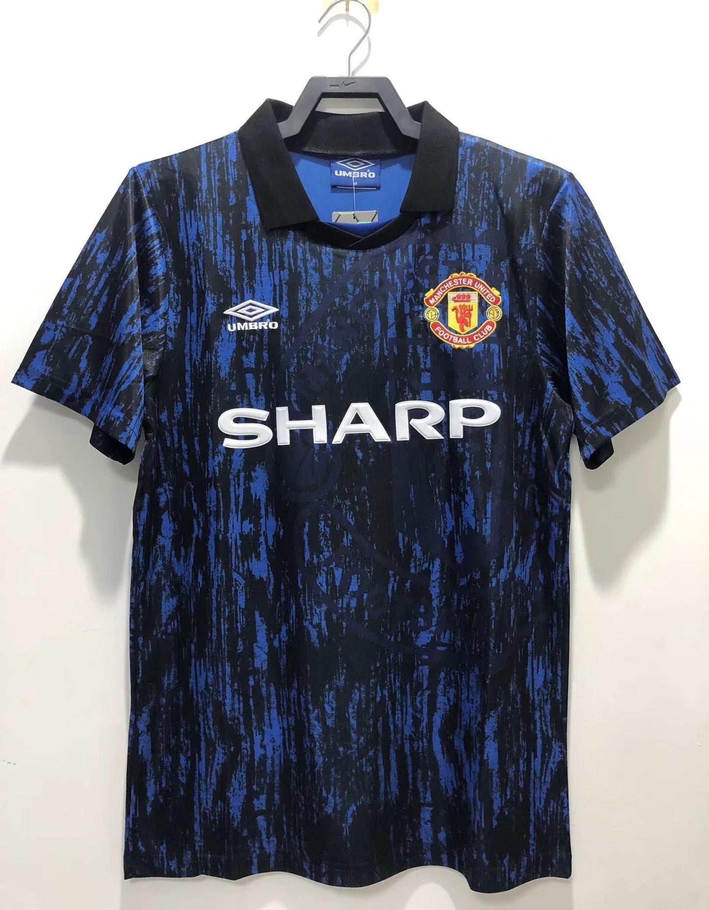 Maillot Rétro Homme Manchester United Noir - 1993