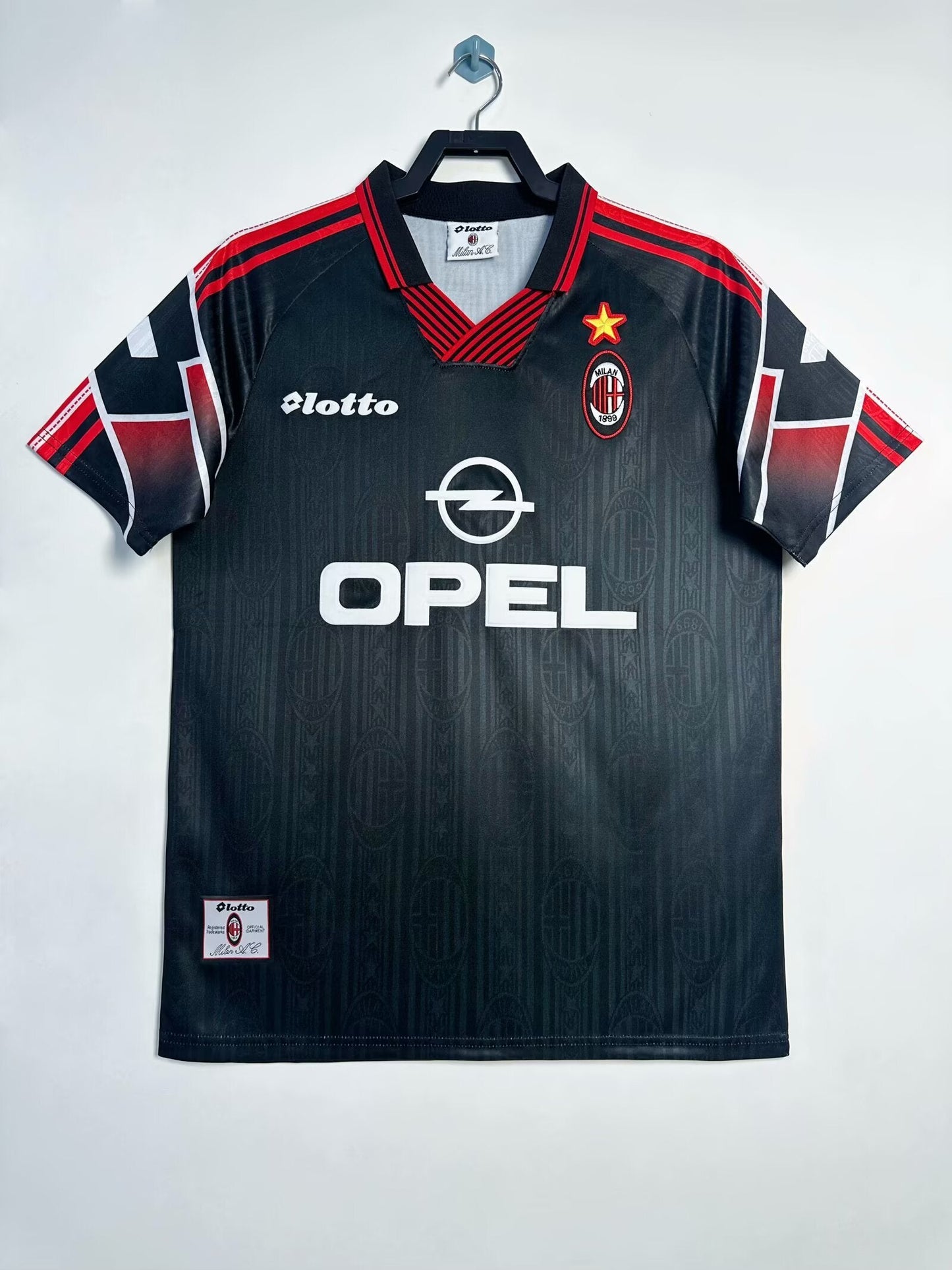Maillot Rétro Homme Milan Édition Spéciale Noir - 1997/1998