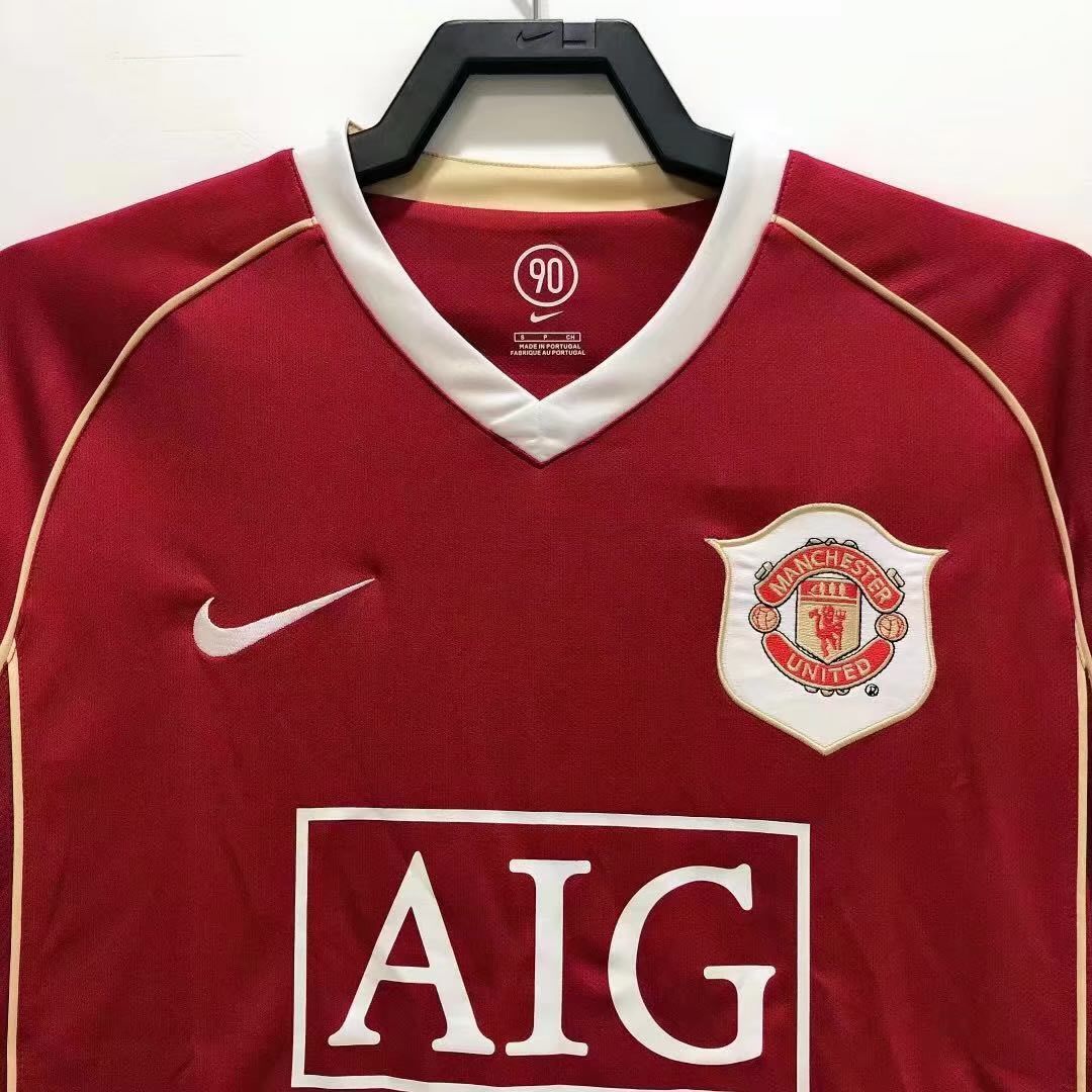 Homme Retro Manches Longues Manchester United - 2006/07