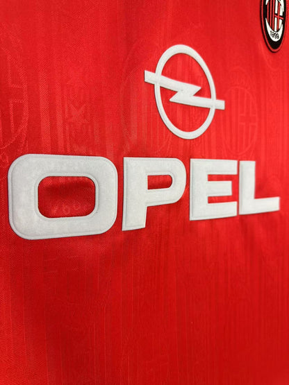 Camiseta Retro de Hombre Edición Especial del Equipo de Milán Roja - 1997/1998