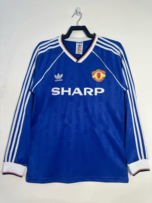 Retro Long Sleeve Manchester United Away - 1988/90