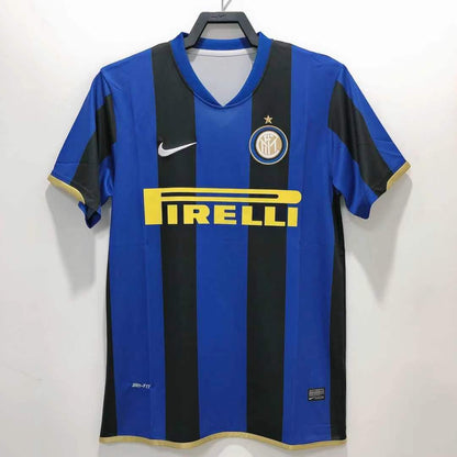 Man's Retro Jersey Internazionale Milano Team Champions League Home - 2008/09