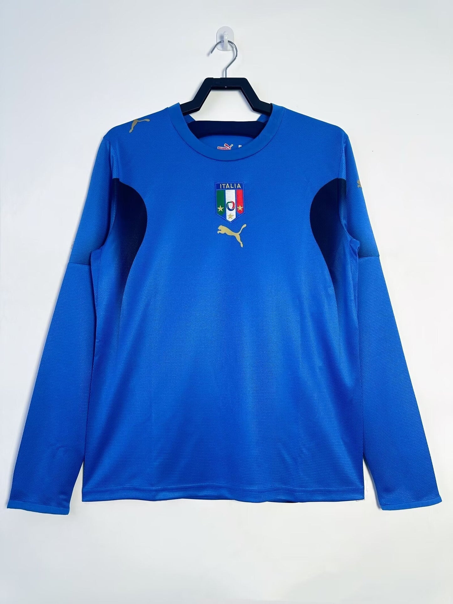 Camiseta retro de manga larga de la Selección Nacional de Italia para hombre - 2006