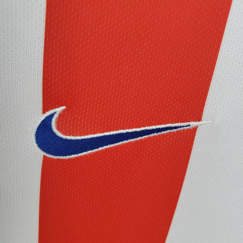 Camiseta Retro de Hombre Atlético de Madrid Blanca y Roja - 2013/2014