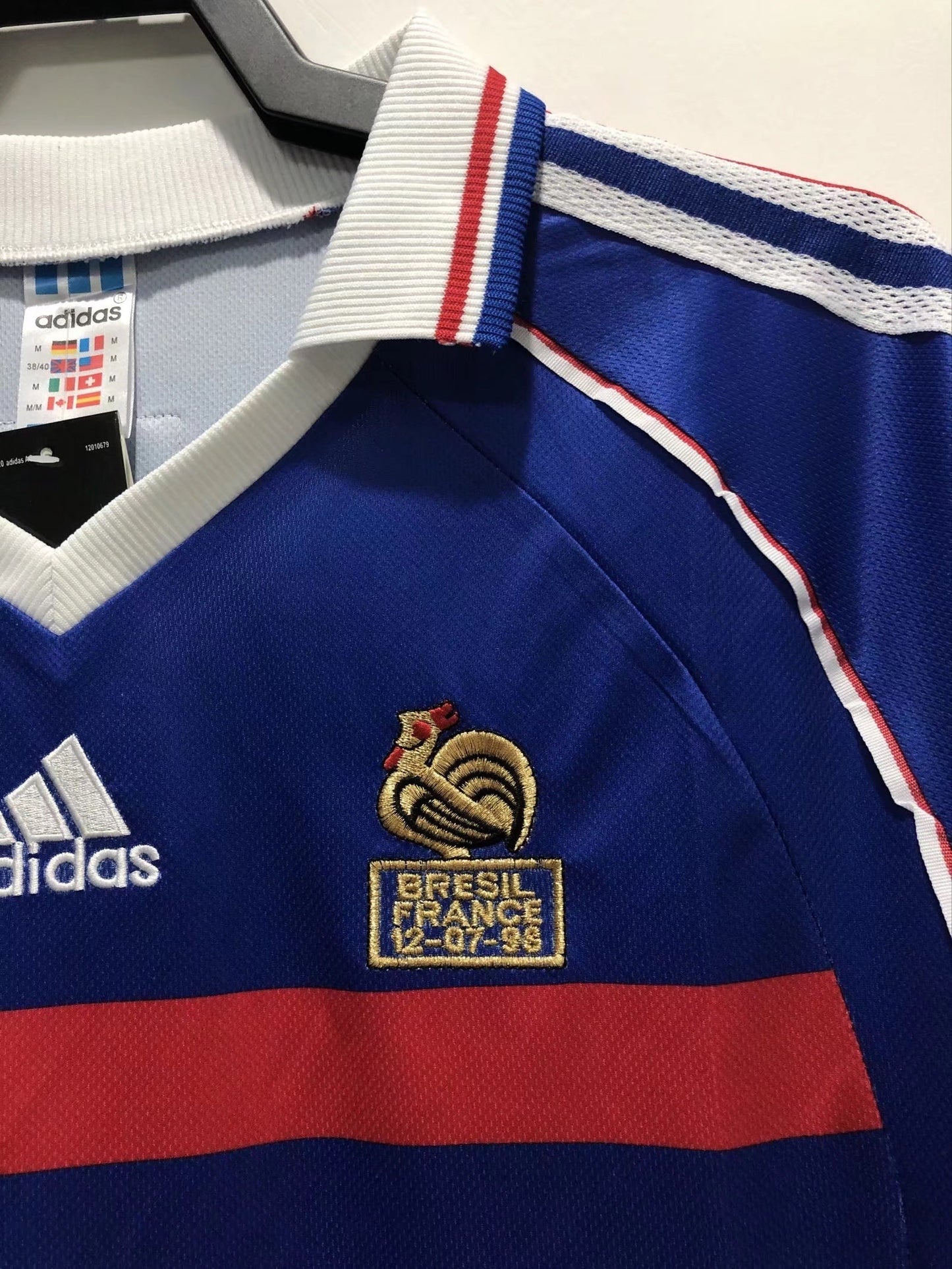 Camiseta Retro Hombre Manga Larga Selección Nacional de Francia Local - 1998