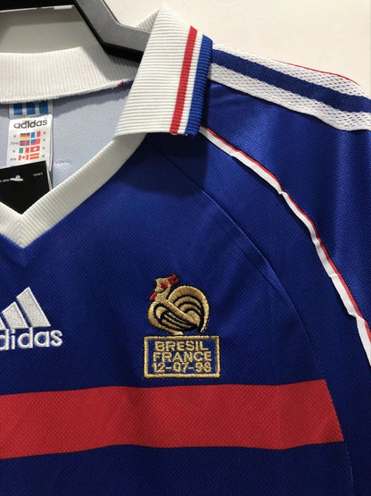 Camiseta Retro Hombre Manga Larga Selección Nacional de Francia Local - 1998