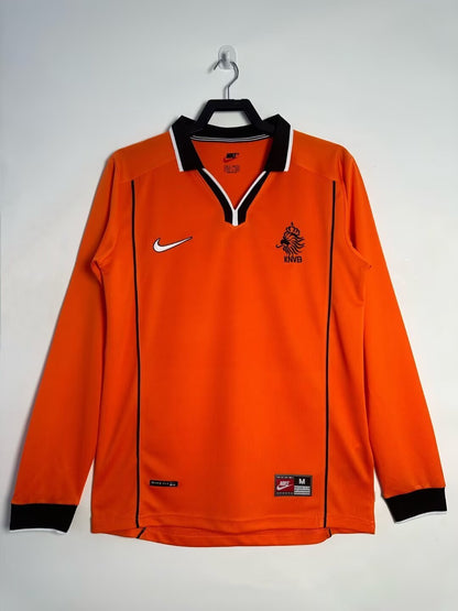 Man's Retro Long Sleeve  Netherlands National Team - 1998
