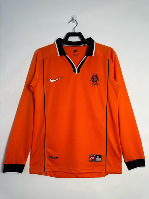 Man's Retro Long Sleeve  Netherlands National Team - 1998