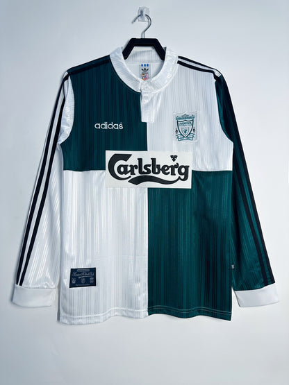Maillot Rétro Homme Manches Longues Liverpool Extérieur - 1995/96