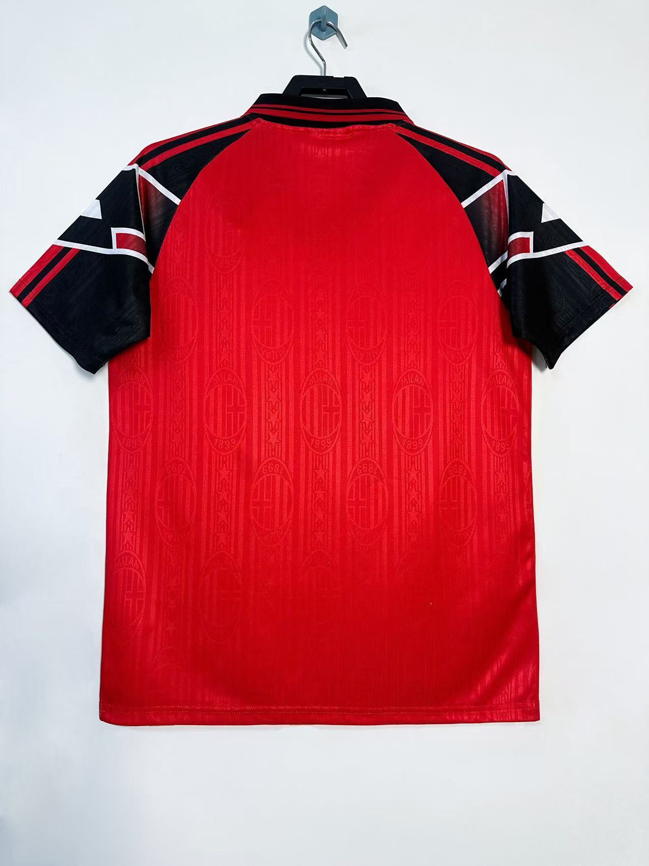 Camiseta Retro de Hombre Edición Especial del Equipo de Milán Roja - 1997/1998