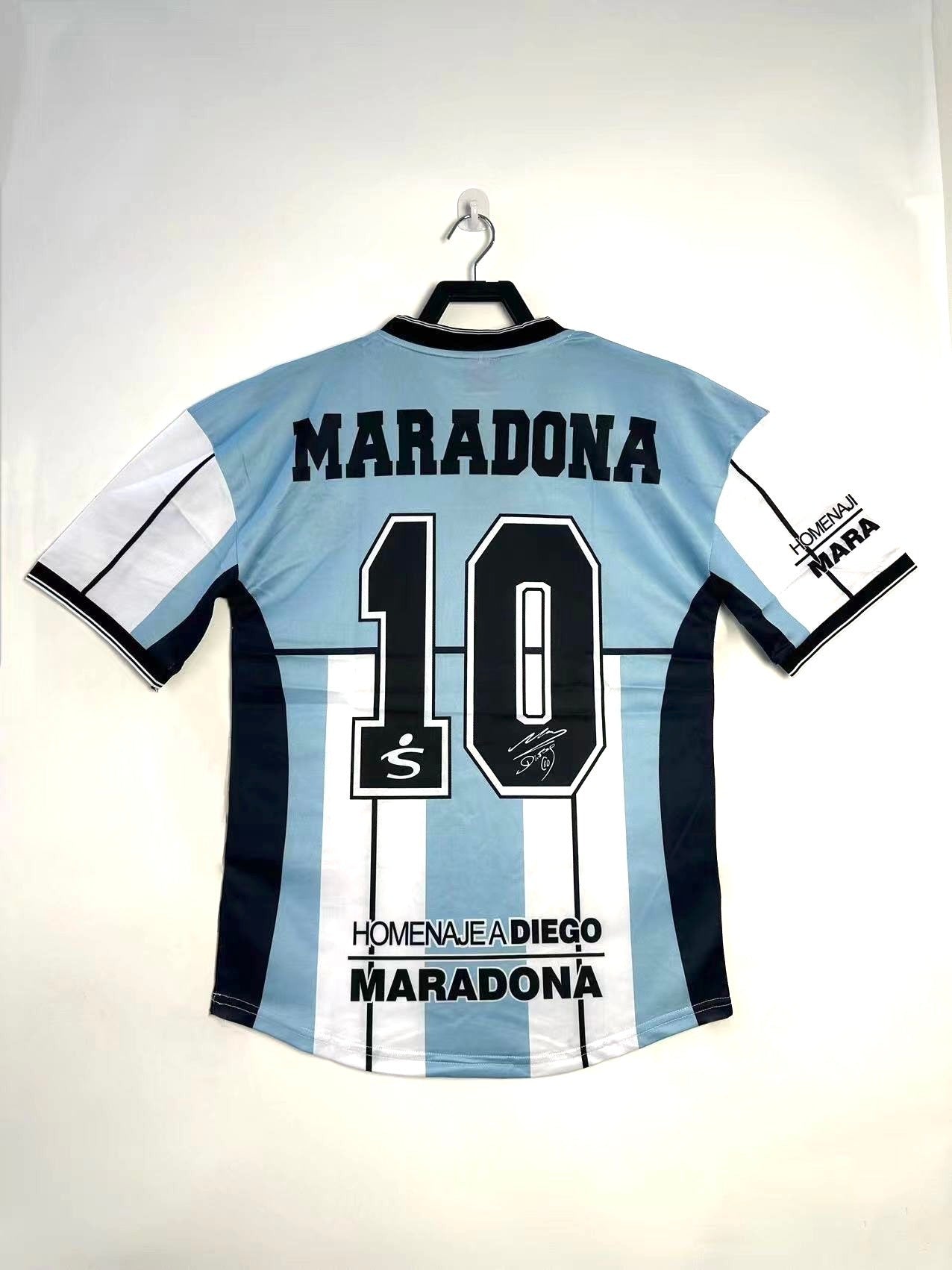 Camiseta Retro Argentina Hombre Selección Nacional Maradona Edición Conmemorativa - 2001