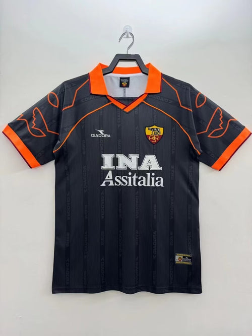 Camiseta Retro de Hombre Roma Negra - Temporada 1999/2000