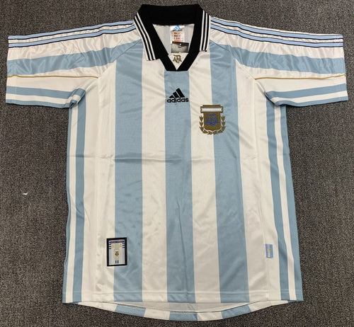 Maillot Rétro Homme Équipe Nationale d'Argentine - 1998