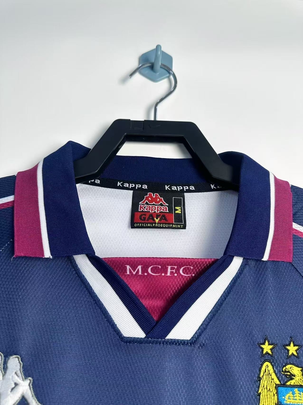 Camiseta Retro Manga Larga Manchester City - 1997/1998
