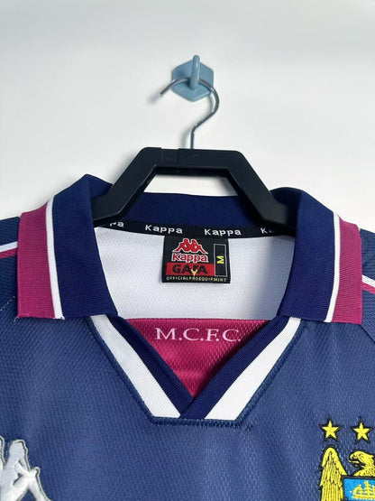 Camiseta Retro Manga Larga Manchester City - 1997/1998