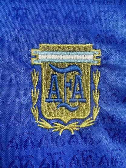 Maillot rétro à manches longues de l'équipe nationale d'Argentine (extérieur) - 1994 pour homme