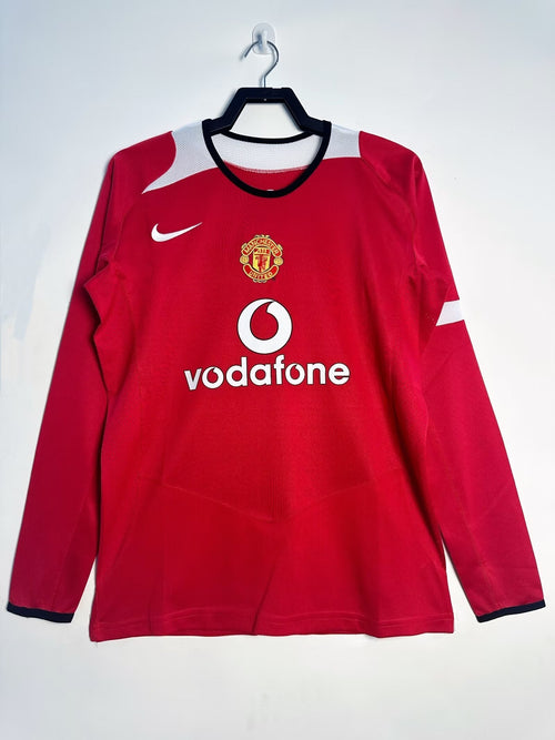 Camiseta Retro Manga Larga Manchester United Local - 2005/06