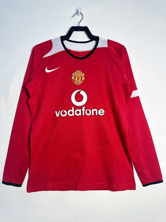 Retro Long Sleeve Manchester United Home - 2005/06