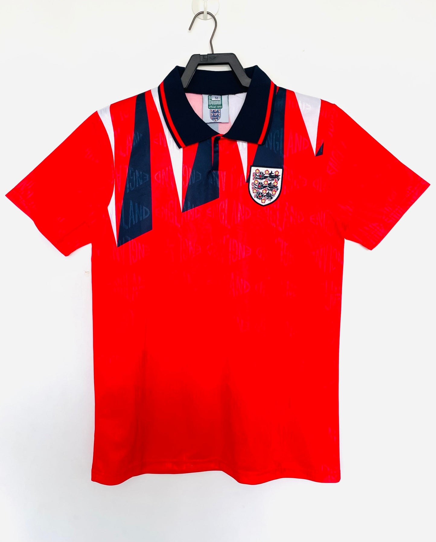 Maillot Rétro Homme Équipe Nationale d'Angleterre Extérieur - 1992