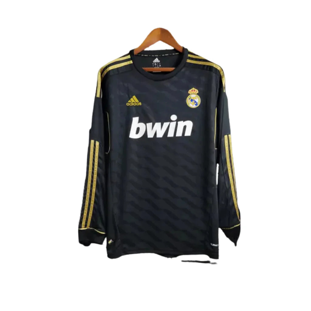 Retro Long Sleeve Real Madrid Adidas Black - 2012