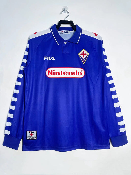 Camiseta Retro de Manga Larga de Hombre Local de la Fiorentina - 1998/99