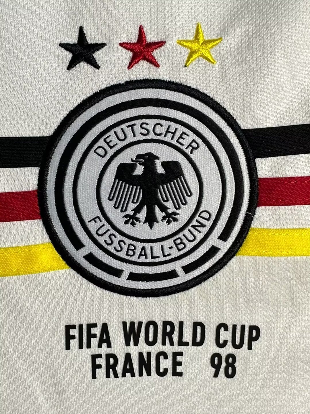 Maillot Rétro Homme Équipe Nationale d'Allemagne Blanc - 1998