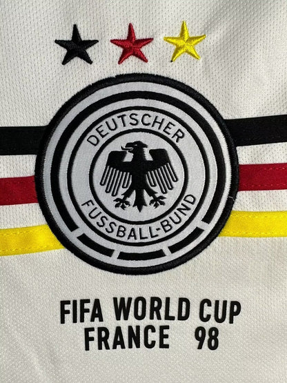 Maillot Rétro Homme Équipe Nationale d'Allemagne Blanc - 1998