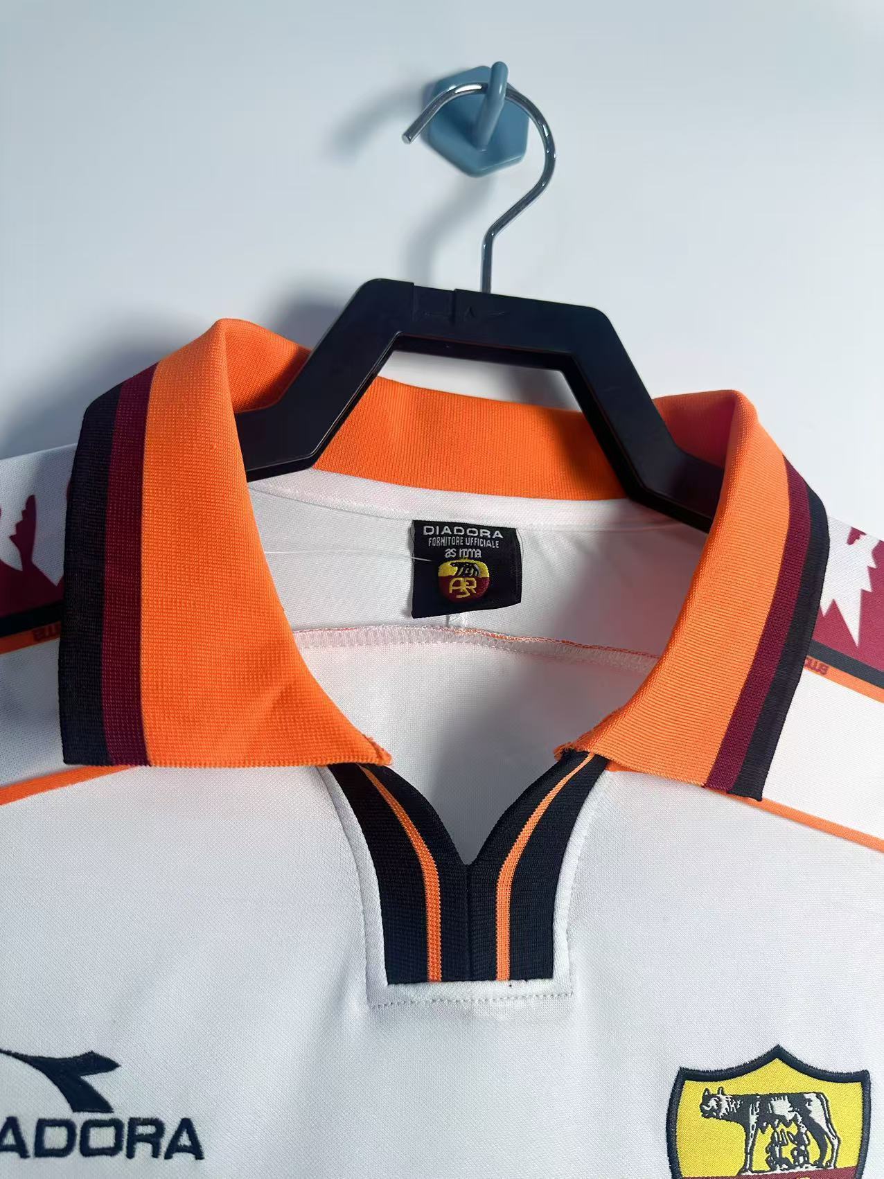 Camiseta Retro de Hombre del Equipo Roma Visitante - 1998/99