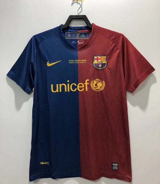 Camiseta Retro de Hombre Barcelona Equipo Liga de Campeones Local - 2008/09