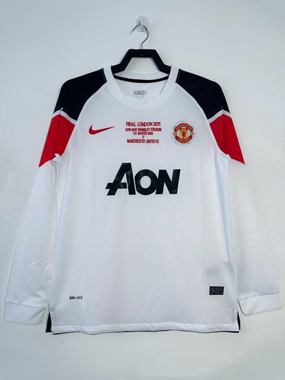 Maillot Rétro Manches Longues Manchester United Extérieur - 2010/11