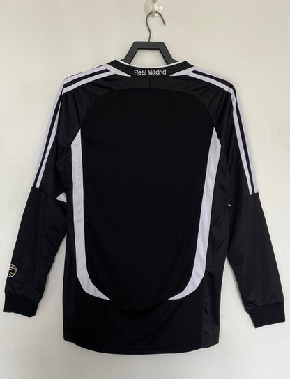 Maillot Rétro Homme Manches Longues Real Madrid Noir - 2006/07