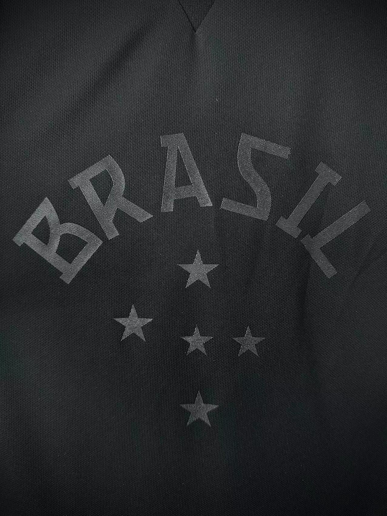Maillot Homme Équipe Nationale du Brésil Rétro Noir 2013/2014