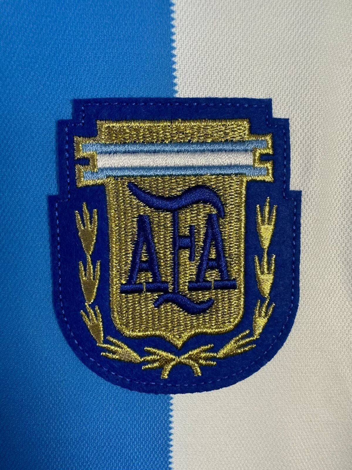Maillot domicile de l'équipe nationale d'Argentine rétro à manches longues pour homme - 1986