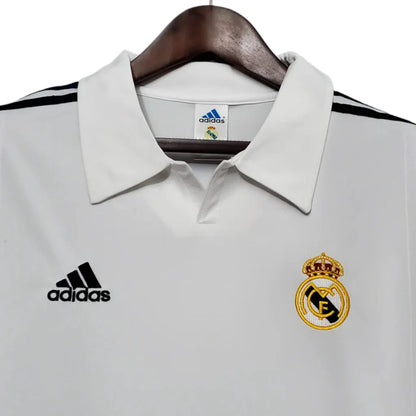 Retro Long Sleeve Real Madrid Adidas White - 2002