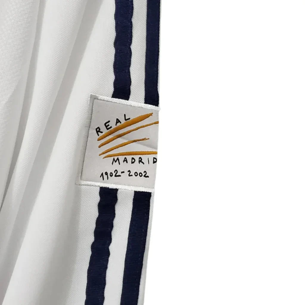 Retro Long Sleeve Real Madrid Adidas White - 2002