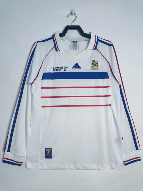Camiseta retro de manga larga de la selección nacional de Francia para hombre - 1998