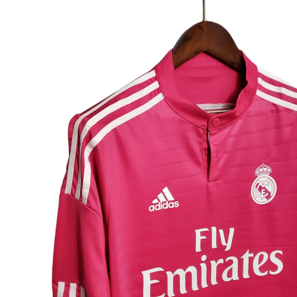 Retro Long Sleeve Real Madrid II Adidas Pink - 14/15