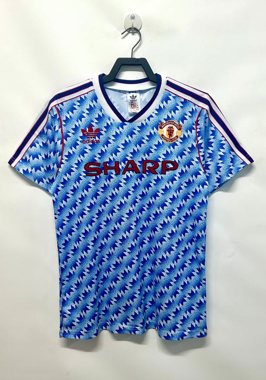 Camiseta de fútbol de hombre, retro, Manchester United, segunda equipación - 1990/1992