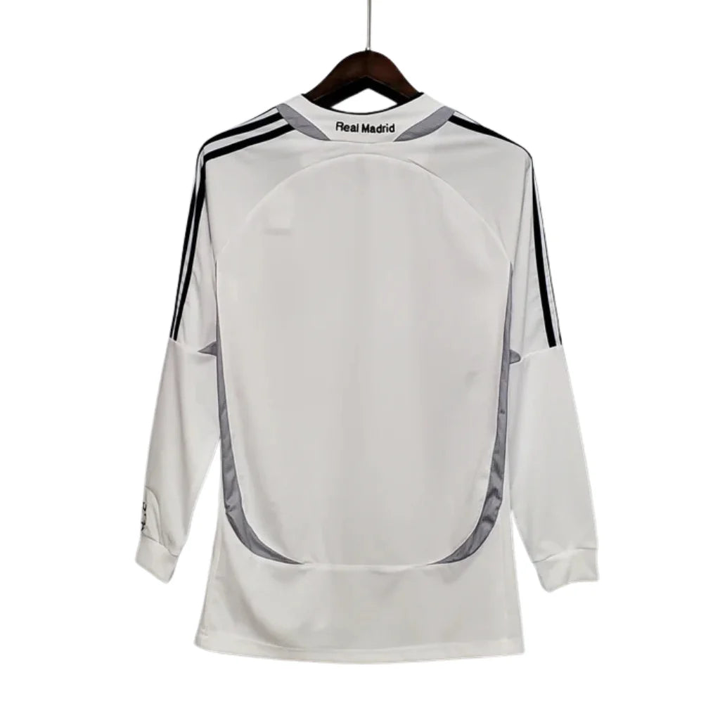 Retro Long Sleeve Real Madrid Adidas White - 06/07