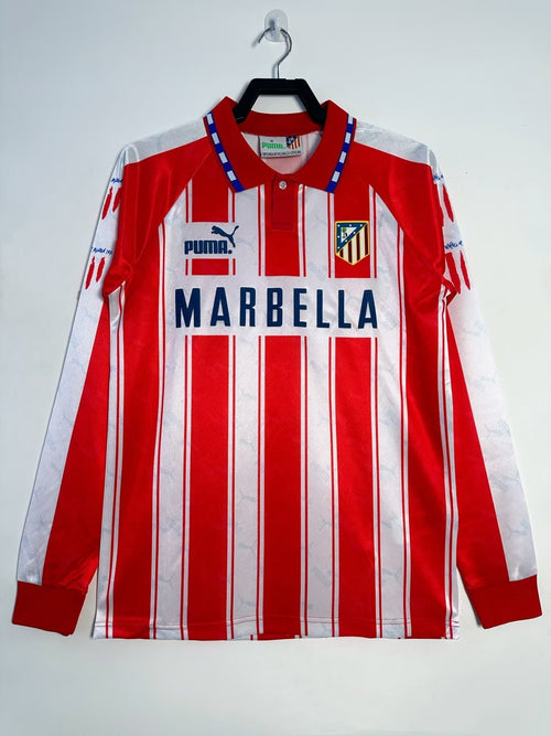Camiseta Retro de Hombre de Manga Larga del Atlético de Madrid - Temporada 1994/95